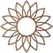 Ekena Millwork Daisy Wood Fretwork Pierced Ceiling Medallion, Walnut, 18"OD x 6 1/4"ID x 1/4"T CMWP18X18X0250DAWA - alternate 2